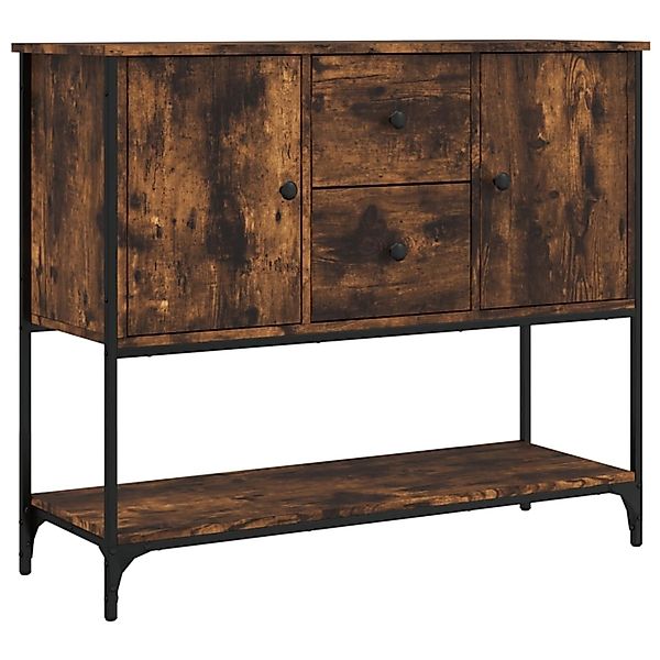 vidaXL Sideboard Räuchereiche 100x36x85 cm Holzwerkstoff 835556 günstig online kaufen