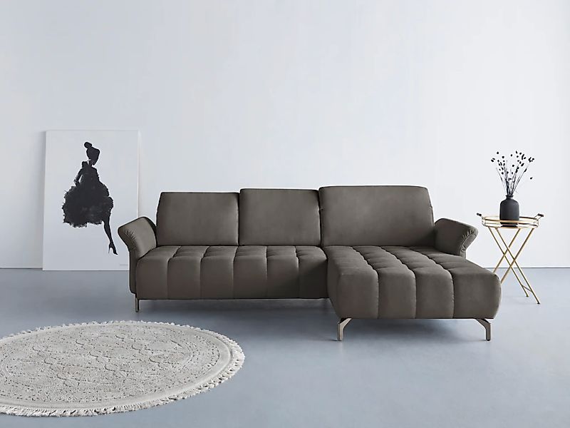Home affaire Ecksofa "Fresh L-Form" Federkern, wahlweise Kopfteilverstellun günstig online kaufen
