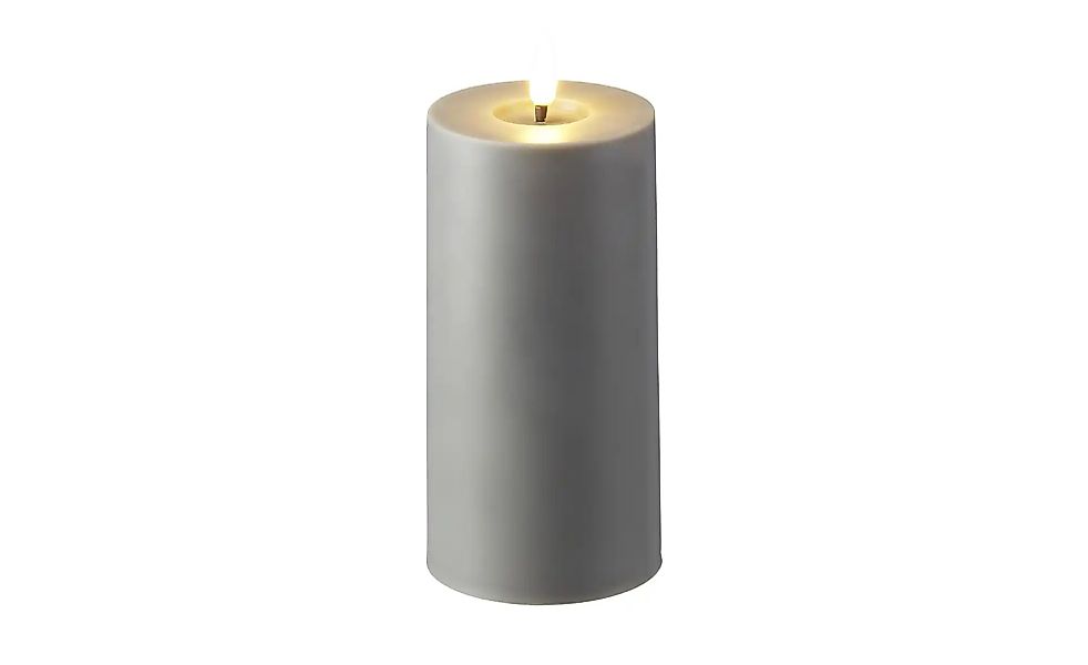 LED Kerze   ¦ grau ¦ Kunststoff ¦ Maße (cm): H: 17  Ø: 7.5 Accessoires > Ke günstig online kaufen