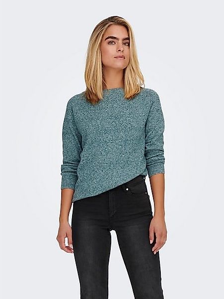 ONLY Strickpullover Einfarbiger Basic Strickpullover ONLRICA 4254 in Grau-G günstig online kaufen