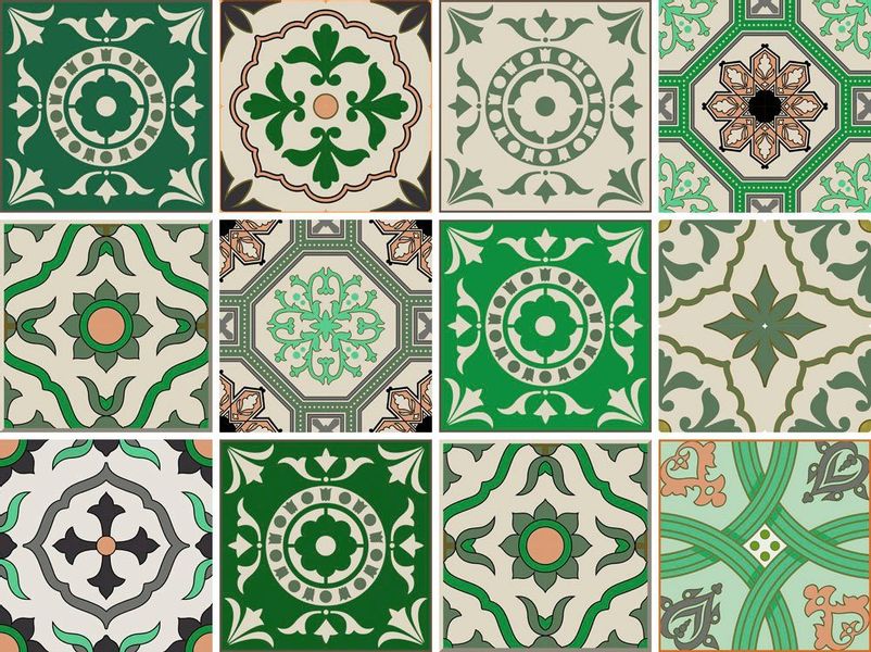 Home affaire Fliesenaufkleber Ornamente, Stickerfliesen, selbstklebend, günstig online kaufen