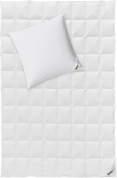 fjödur Daunenbettdecke + Kopfkissen Fleur, Das günstig online kaufen