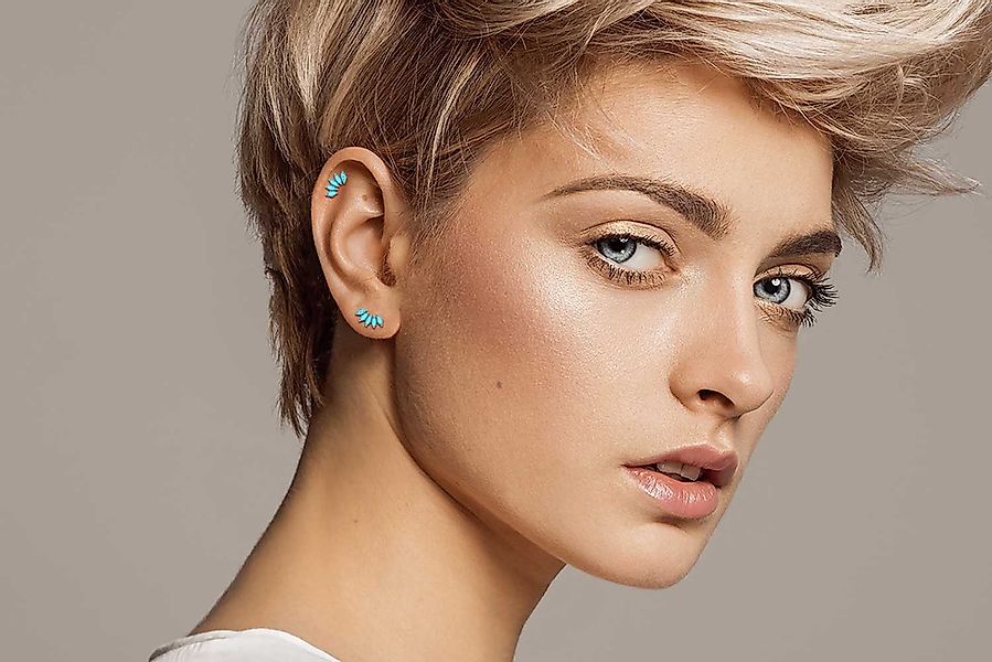 PIERCINGLINE Piercing-Set Titan Aufsatz mit Push günstig online kaufen