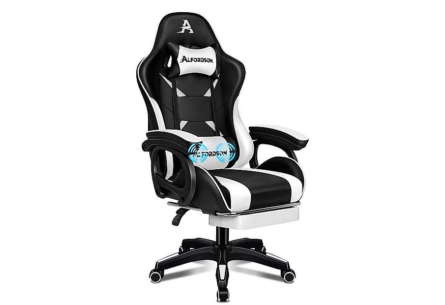 ALFORDSON Gaming-Stuhl mit Massage-Lendenkissen, X-Large, 5 Massagemodi, US günstig online kaufen