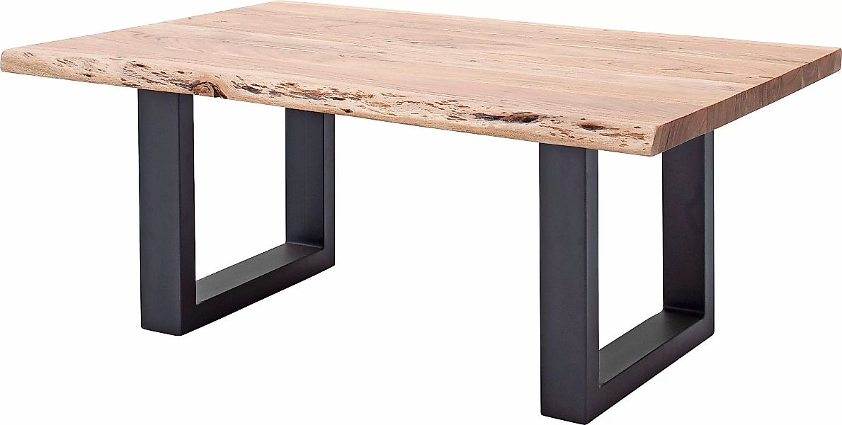 MCA furniture Baumkantentisch, Couchtisch Massivholz mit Baumkante, Rissen günstig online kaufen