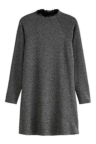 Next Minikleid Langärmeliges Jaquard-Minikleid mit Glitzer günstig online kaufen