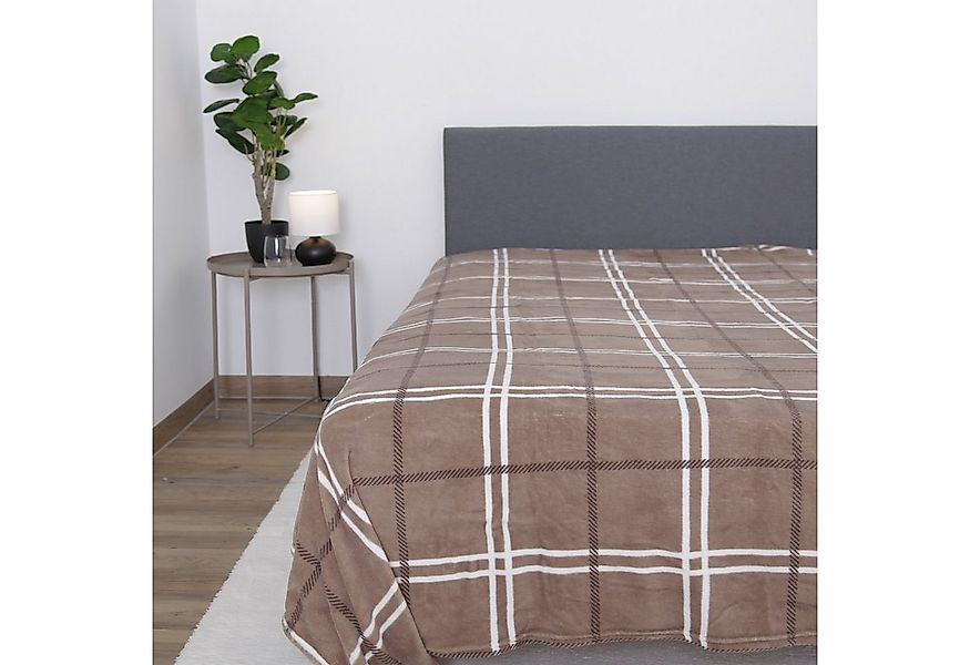 Wohndecke Karo Schmusedecke, Bestlivings, Kuscheldecke XXL 220x240cm hochw. günstig online kaufen