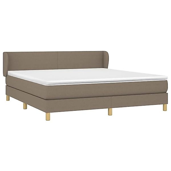 vidaXL Boxspringbett mit Matratze Taupe 180x200 cm Stoff 3126665 günstig online kaufen
