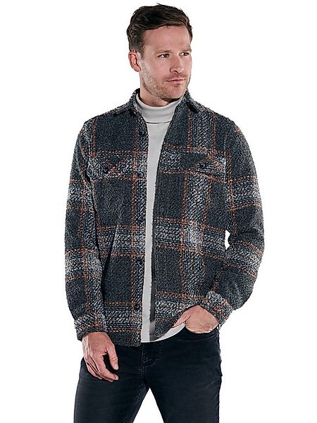 Engbers Langarmhemd engbers Herren Overshirt in Teddy-Qualität, Rostorange günstig online kaufen