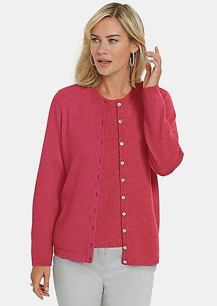 GOLDNER Strickjacke Kurzgröße: Kaschmirstrickjacke mit Rundhals günstig online kaufen