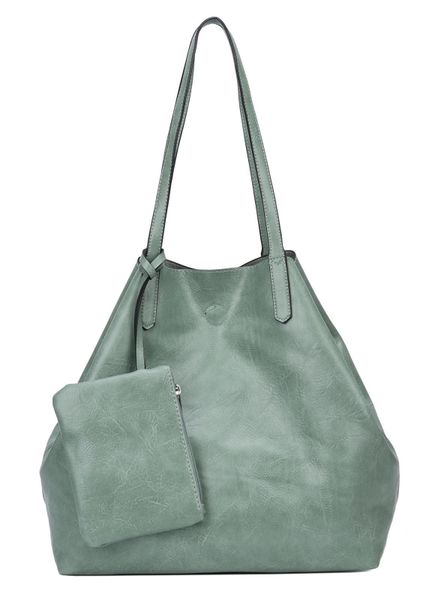ITALYSHOP24 Schultertasche Damen Tasche SET 2in1 günstig online kaufen