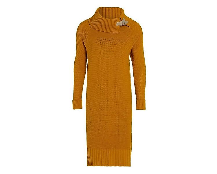 Knit Factory Strickkleid Jamie Kleider 40/42 Glatt Gelb Kleid Strickkleid S günstig online kaufen