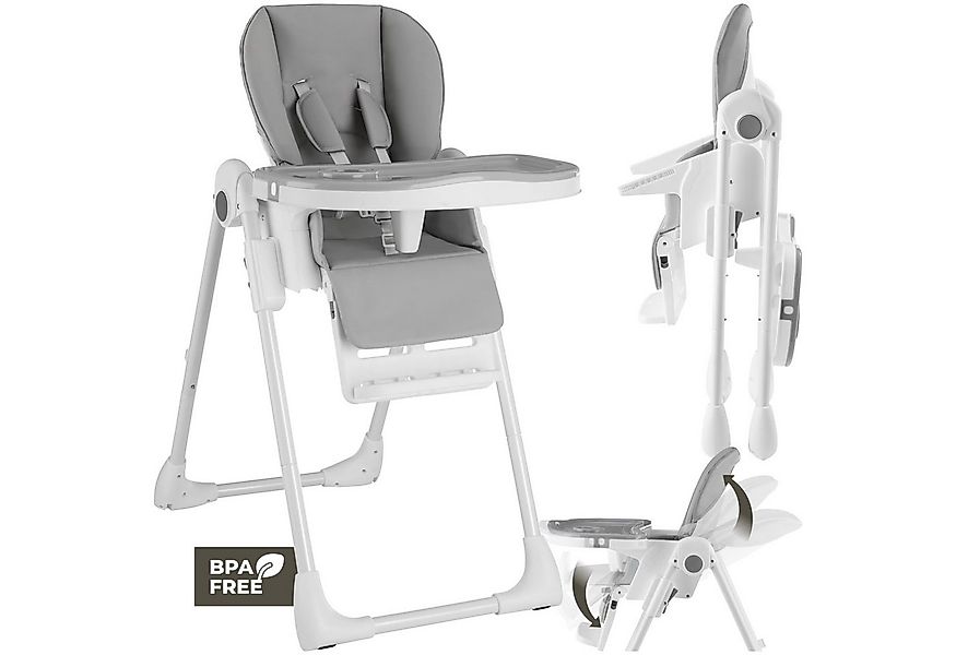 tectake Hochstuhl Kinderstuhl Sophia, klappbar, höhenverstellbar, 5-Punkt-G günstig online kaufen