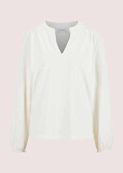 MADELEINE Langarmbluse "Bluse Jerseybluse mit Rundhalsausschnitt" Edle Jers günstig online kaufen