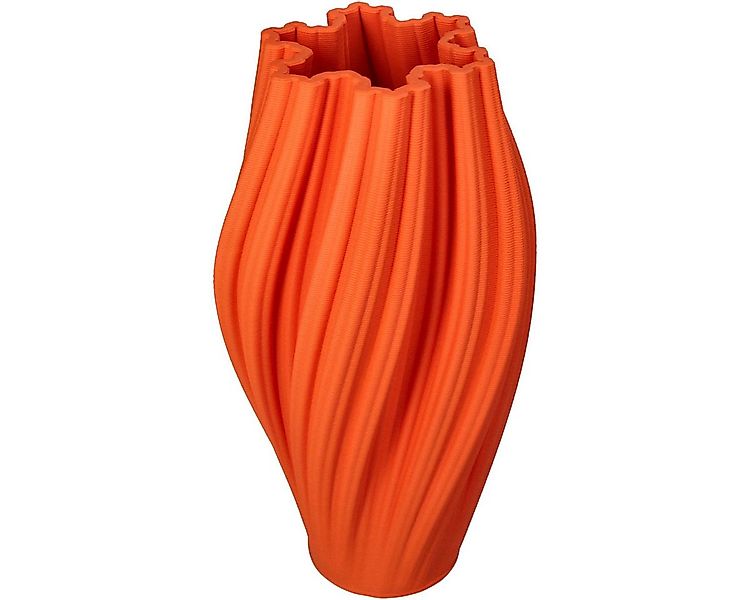 Kersten BV Dekovase "Weiche Flamme" Porzellan Orange (1 St), 14 x 14 x 28 c günstig online kaufen