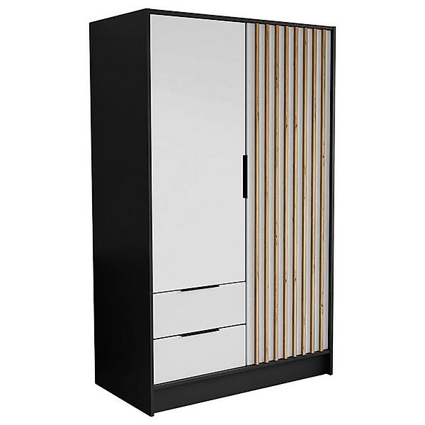 Beautysofa Drehtürenschrank NORI Breite: 102/150,5/200 cm, günstig online kaufen