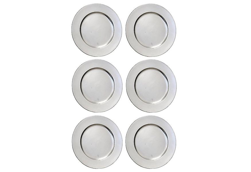Annastore Platzset 6 x Platzteller aus herrlich schimmerndem Melamin Ø 33 c günstig online kaufen