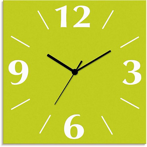 Artland Wanduhr "Uni Trendfarben" wahlweise mit Quarz- oder Funkuhrwerk, la günstig online kaufen