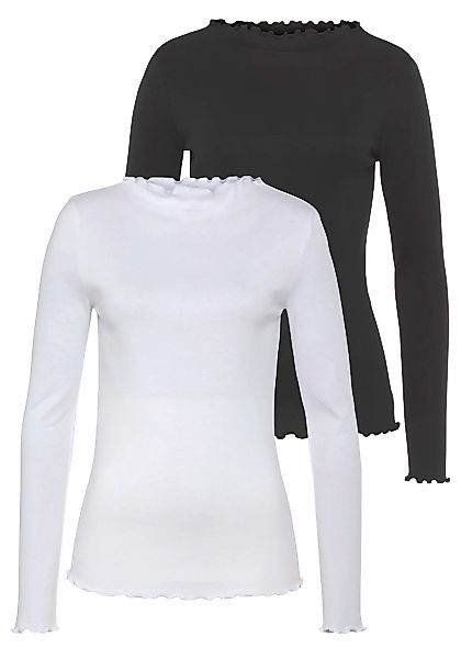 Flashlights Langarmshirt Packung, 2er- Pack, 2 Stk. sehr figurbetonte Passf günstig online kaufen