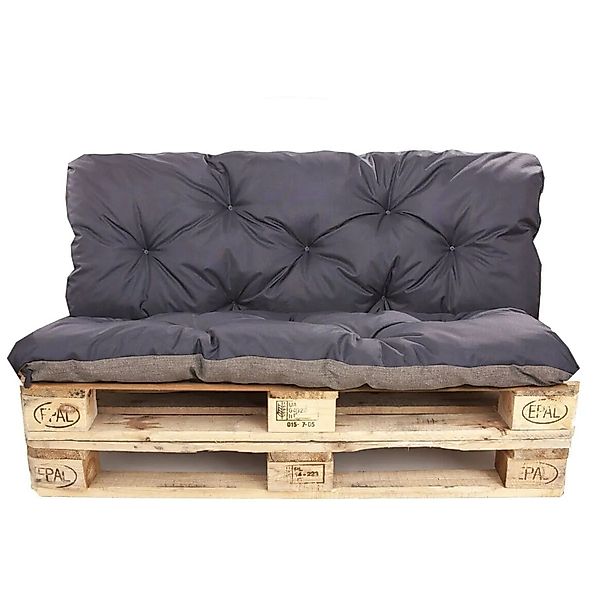 Setgarden Enkel Set Palettenkissen 120x60x60cm Sitzkissen + Rückenkissen 1t günstig online kaufen
