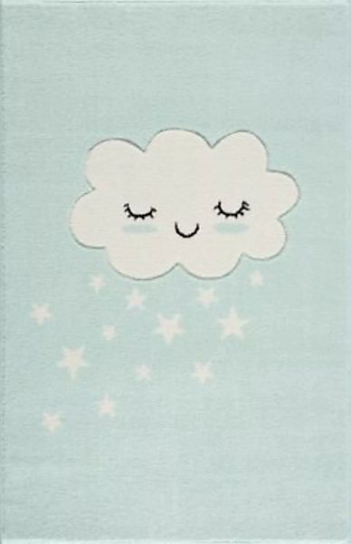 Kids Love Rugs Kinderteppich Wolke mint/weiß Gr. 90 x 150 günstig online kaufen
