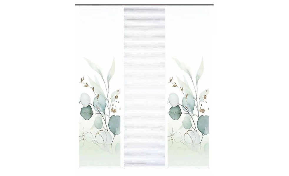 HOME in green Schiebegardine "SIGNUM" Paneelwagen 3 Stk. tlg. SET DIGITALDR günstig online kaufen