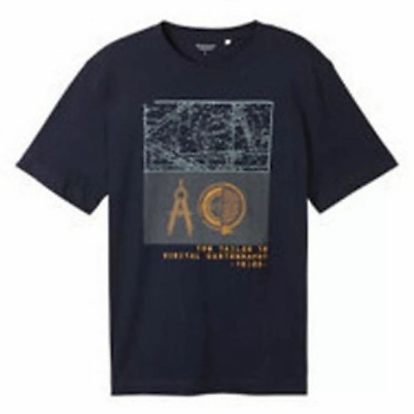 Tom Tailor  T-Shirt Print T-Shirt für Herren in unifarben günstig online kaufen