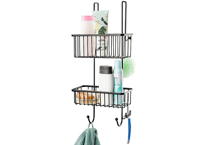 bremermann Duschregal zum Einhängen, 2 Körbe in schwarz günstig online kaufen