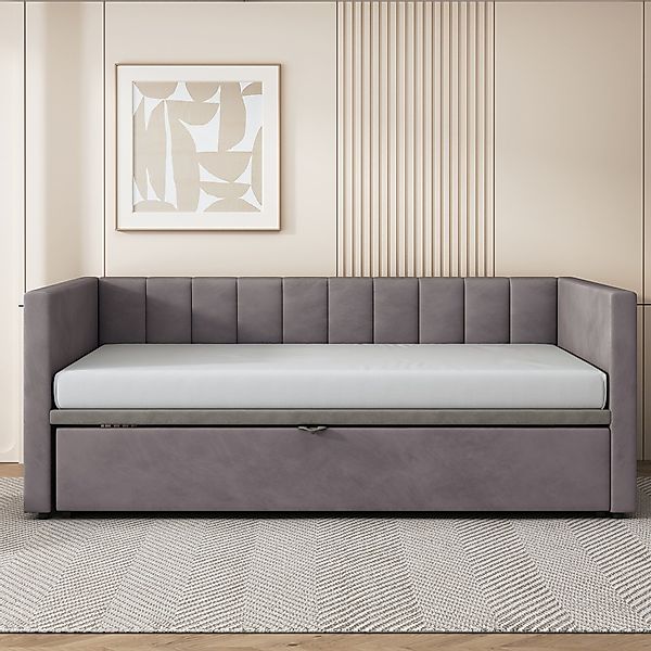 Odikalo Schlafsofa Polsterbett Ausziehbar 90/180*200cm Lattenrosten günstig online kaufen
