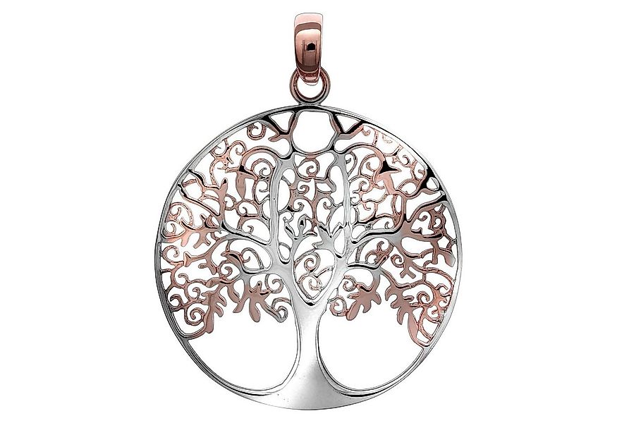 Vivance Kettenanhänger Silber 925 zweifarbig Lebensbaum günstig online kaufen