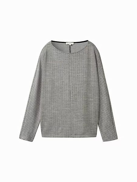 TOM TAILOR Sweatshirt Sweatshirt mit Waffelstruktur günstig online kaufen