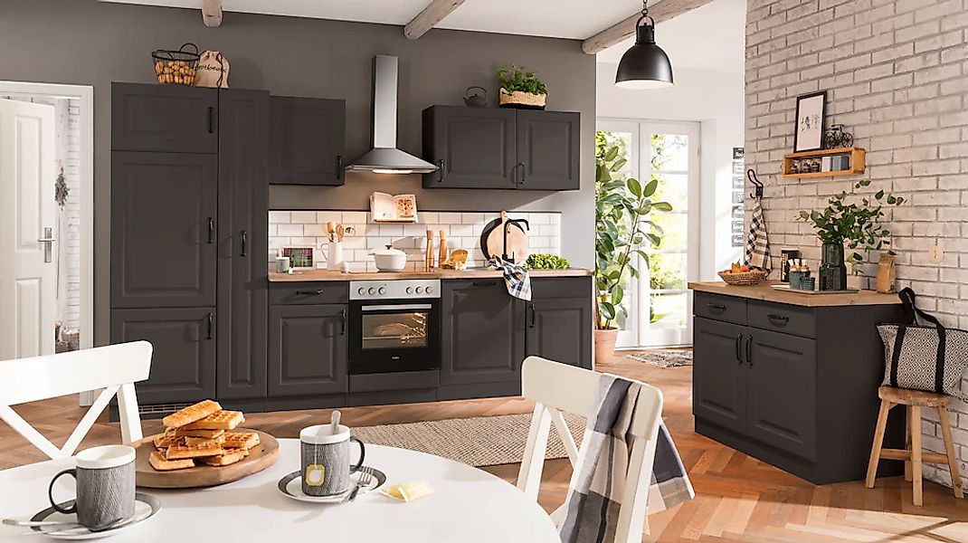 wiho Küchen Küchenzeile "Erla, TOPSELLER" ohne E-Geräte, Breite 310 cm günstig online kaufen