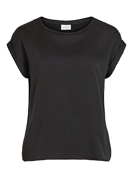 Vila T-Shirt VIELLETTE S/S SATIN TOP/SU günstig online kaufen