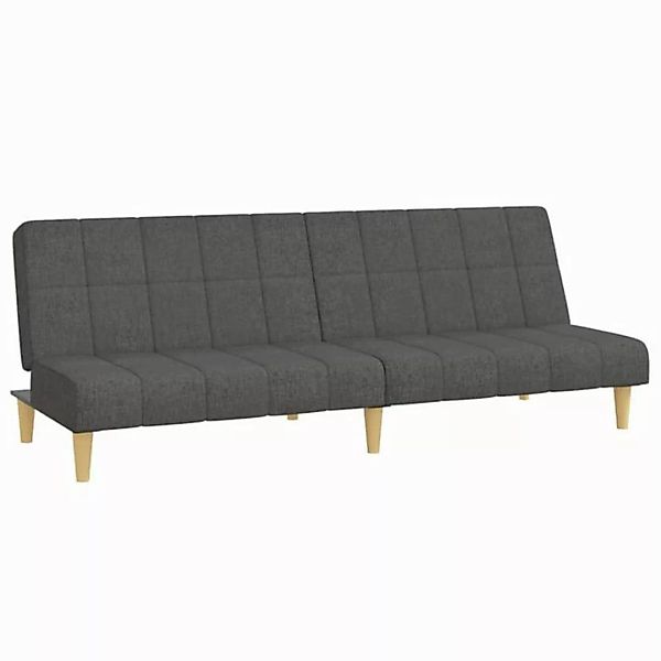 vidaXL Sofa Schlafsofa 2-Sitzer Dunkelgrau Stoff günstig online kaufen