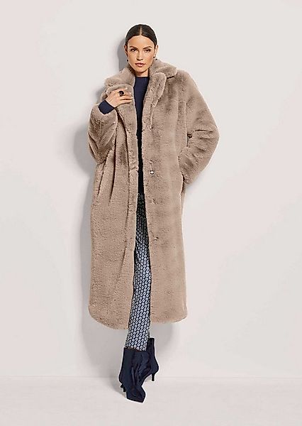 MADELEINE Kurzmantel Langer Faux-Fur-Mantel für Damen Kuscheliger Mantel mi günstig online kaufen