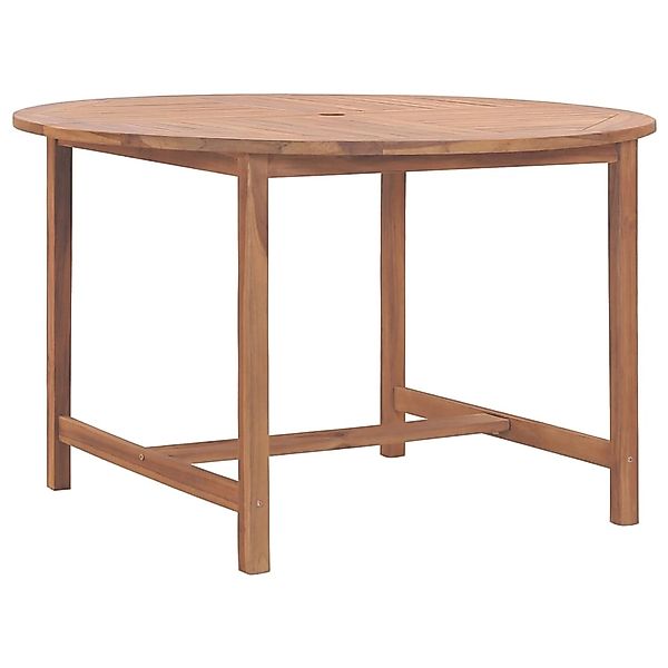 vidaXL Garten-Esstisch Ø110x75 cm Massivholz Teak 318476 günstig online kaufen
