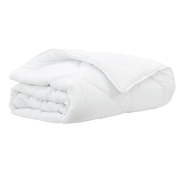 vidaXL Baumwollbettdecke Bettdecke Weiß 200 x 155 x 4 cm Polyester, Bezug: günstig online kaufen