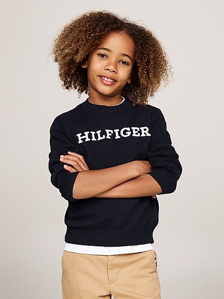 Tommy Hilfiger Strickpullover MONOTYPE REGULAR SWEATER günstig online kaufen