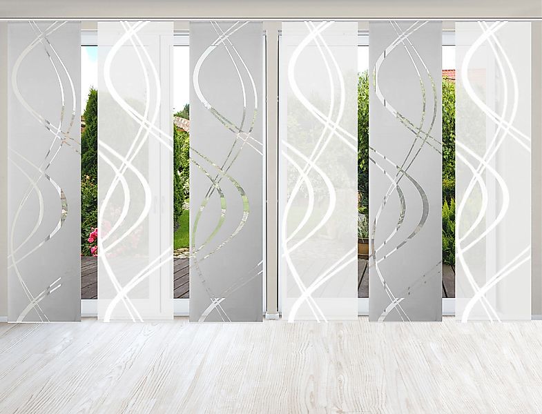 HOME WOHNIDEEN Schiebegardine TIBERIO 6er SET, günstig online kaufen