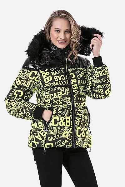 Cipo & Baxx Winterjacke "Jacken", mit Kapuze, mit modischem Allover-Print, günstig online kaufen