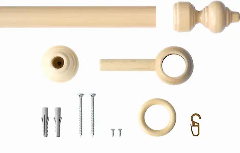 Good Life Gardinenstange »Trend« Ø 28 mm 1 läufig-läufig Fixmaß günstig online kaufen