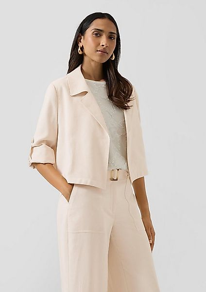 s.Oliver Jackenblazer Indoor-Blazer Kurzer Blazer aus Viskosemix mit 3/4-Är günstig online kaufen
