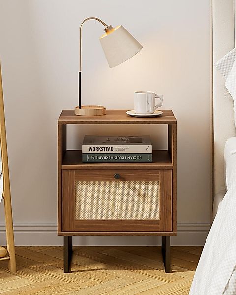 LuxusKollektion Nachttisch Rattan Nachttisch Boho Bauernhof günstig online kaufen