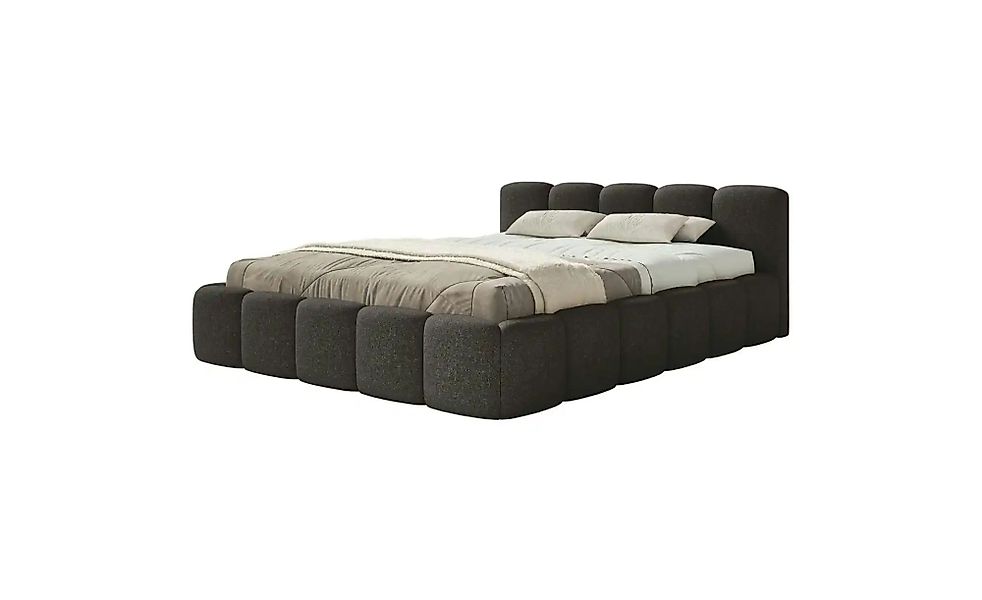 Selsey Polsterbett in Chenille Cloudy Low ¦ blau ¦ Maße (cm): B: 160 H: 72 günstig online kaufen