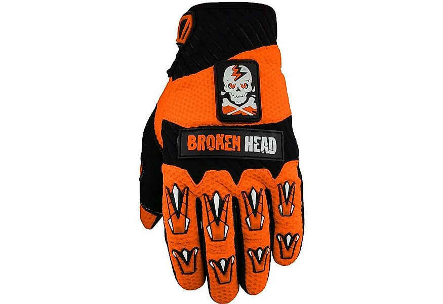 Motorradhandschuhe Faustschlag orange günstig online kaufen