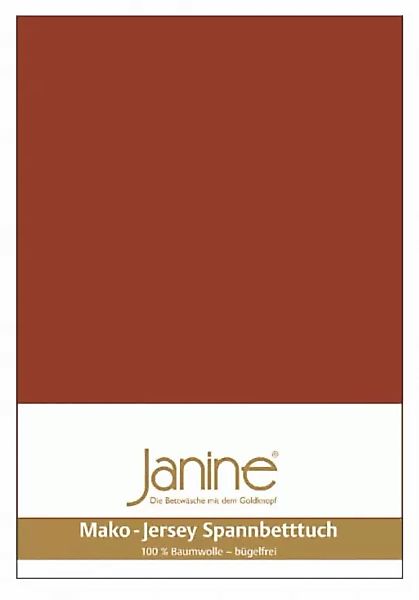 Janine Janine Spanbetttuch Mako-Feinjersey 5007 tabasco (464) Größe:  200x2 günstig online kaufen