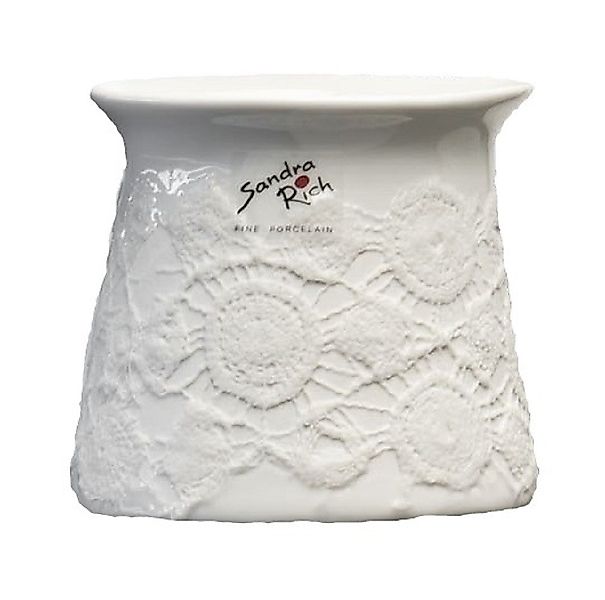 Sandra Rich Übertopf SANDRA RICH, Porzellan-VASE, ÜBERTOPF "SPITZE" rund ca günstig online kaufen