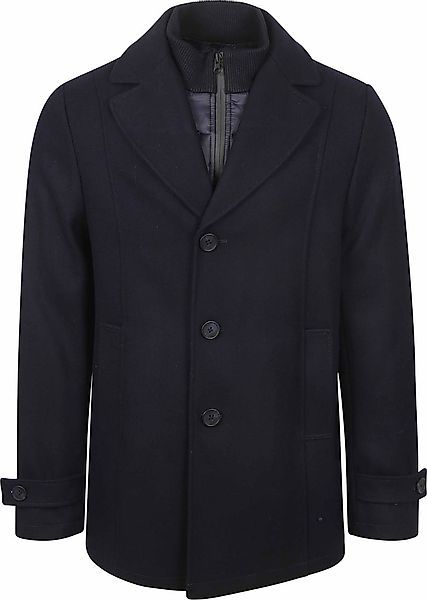 Suitable Caban Coat Wolle Navy - Größe 50 günstig online kaufen