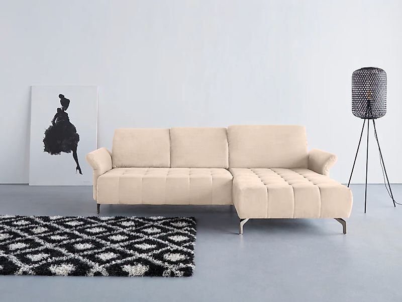 Home affaire Ecksofa "Fresh L-Form" Federkern, wahlweise Kopfteilverstellun günstig online kaufen