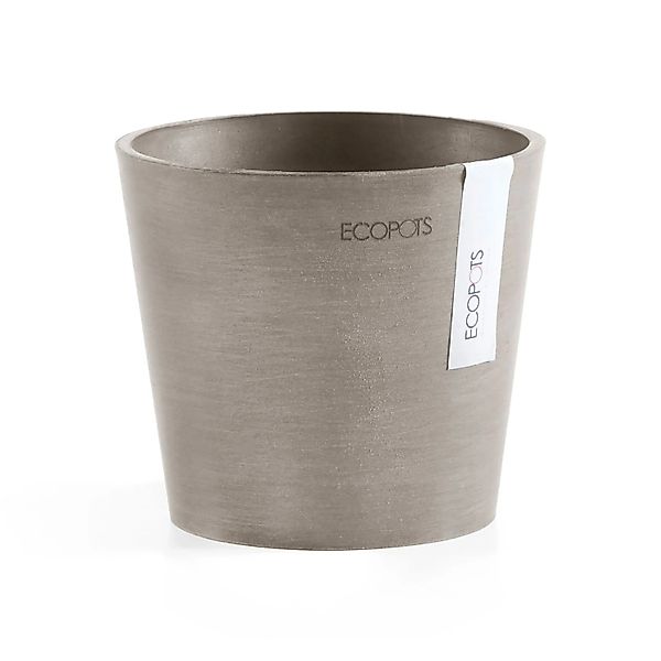 Ecopots Pflanztopf Amsterdam Mini Taupe 13 cm x 11,4 cm günstig online kaufen